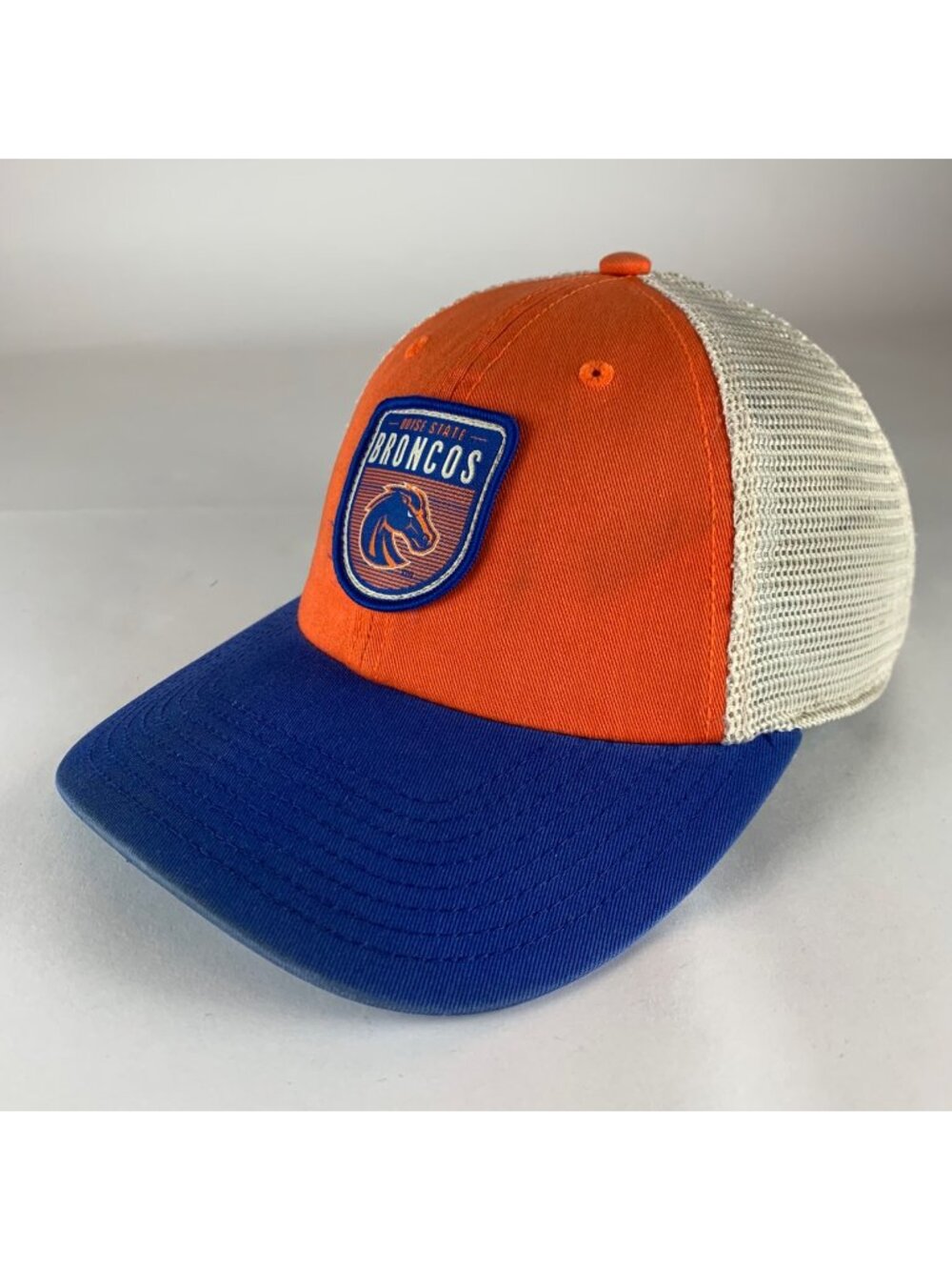Boise State Broncos NCAA Blue Orange Beige Captivating Relaxed Fit Trucker Hat
